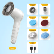 Spinova™ MaxClean – Cordless Electric Scrubber with LCD & 12‑Piece Kit