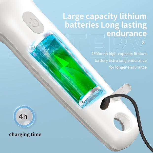 Spinova™ MaxClean – Cordless Electric Scrubber with LCD & 12‑Piece Kit